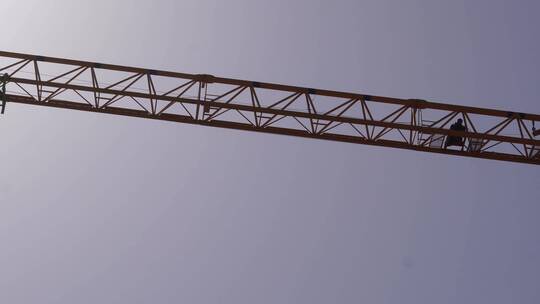 【镜头合集】建筑施工工地老吊吊车塔吊视频素材模板下载
