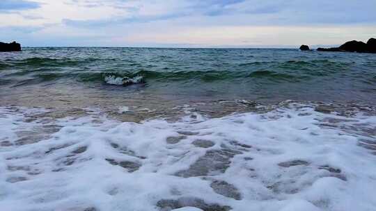 自然风光大海海水海浪视频