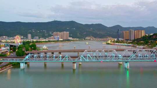 高清实拍四川广元城市夜景