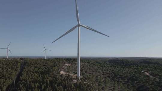 风力发电能源设备风车视频素材模板下载
