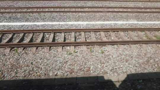 火车轨道铁路交通运输实拍视频素材模板下载