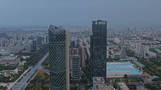 航拍 城市 风景 大气 美丽 风光