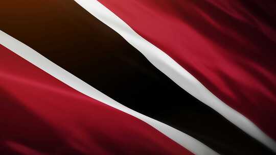 特立尼达和多巴哥国旗挥舞-4K视频素材模板下载