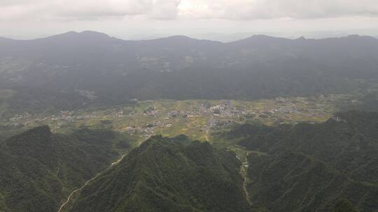 湖南张家界天门山5A景区航拍