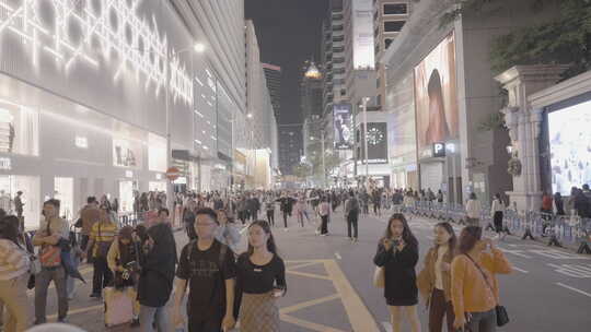 香港2023跨年夜尖沙咀街景夜景