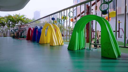 幼儿园优美的环境空镜头视频素材模板下载