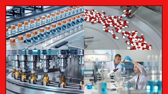 医药生产研发流水线制药工厂无菌车间药品