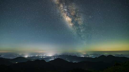 河源野猪嶂银河延时4K