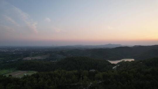 大山中风景航拍