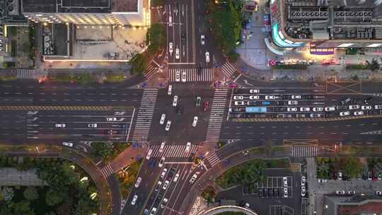 厦门百脑汇十字路口延时视频素材模板下载