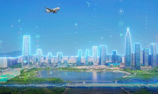 科技智能交通网络智联 智慧信息化城市发展