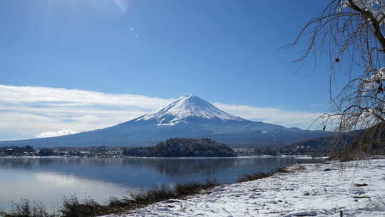 日本富士山风光延时