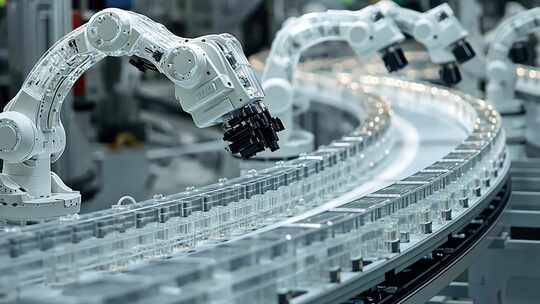 工厂自动化机械臂生产线