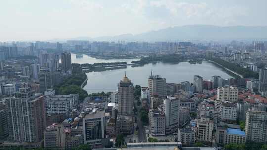 江西九江建设九江大景航拍