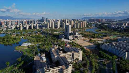 航拍福建理工大学景观