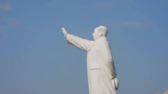 福州五一广场毛主席雕像4K延时2023