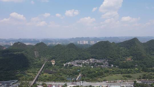 贵州贵阳城市风光地标建筑航拍视频素材模板下载