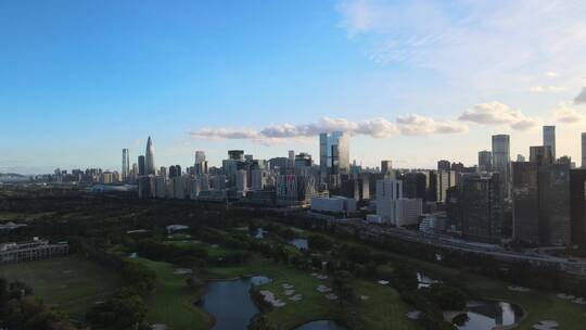 高新园 大沙河 深圳湾科技生态园视频素材模板下载