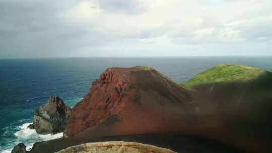 火山岛自然风光航拍