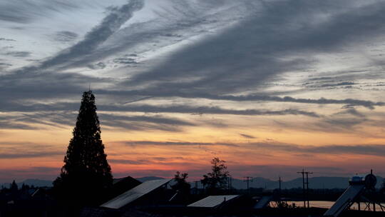 夕阳 落日 太阳 日落 晚霞 黄昏 天空 傍晚