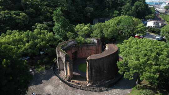 宁波海防历史纪念馆安远炮台中法战争遗址
