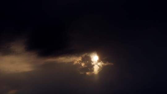 乌云蔽日耶稣光光影变化延时