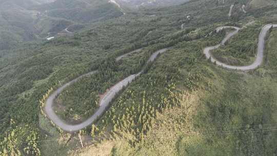 信宜大田顶日出航拍，高山云海，高山公路