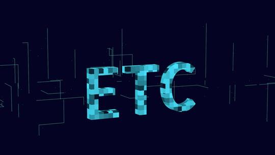 ETC三维科技感电路板生长线条场景