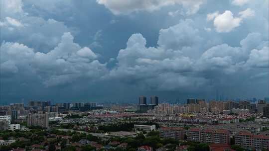 城市乌云视频素材模板下载