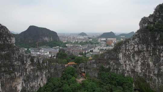 广西桂林南溪山4A景区航拍