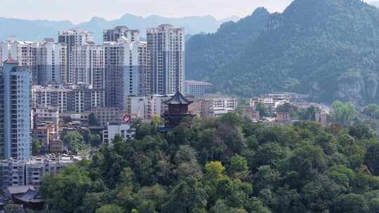 4k60-贵州省铜仁市中南门古城航拍