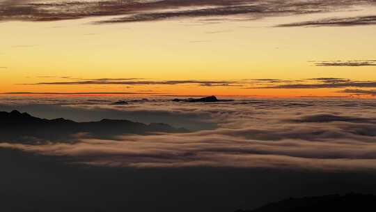 八面山云海日出航拍视频