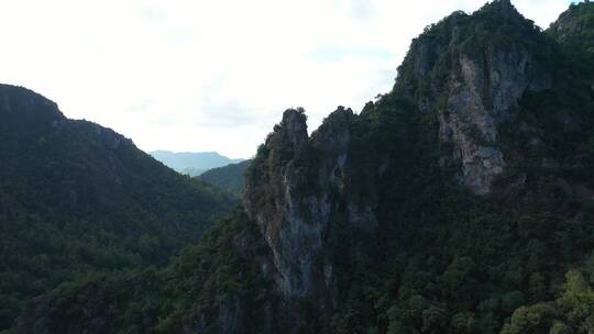 航拍温州南雁荡山自然风景