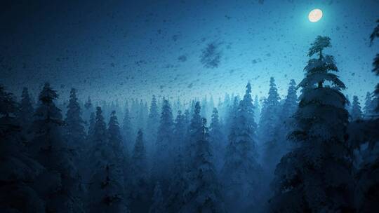 森林里的暴风雪