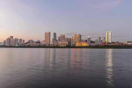 厦门市筼筜湖及滨北片区日转夜延时