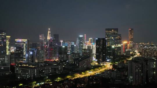 深圳 深圳夜景 夜景 航拍 科技园