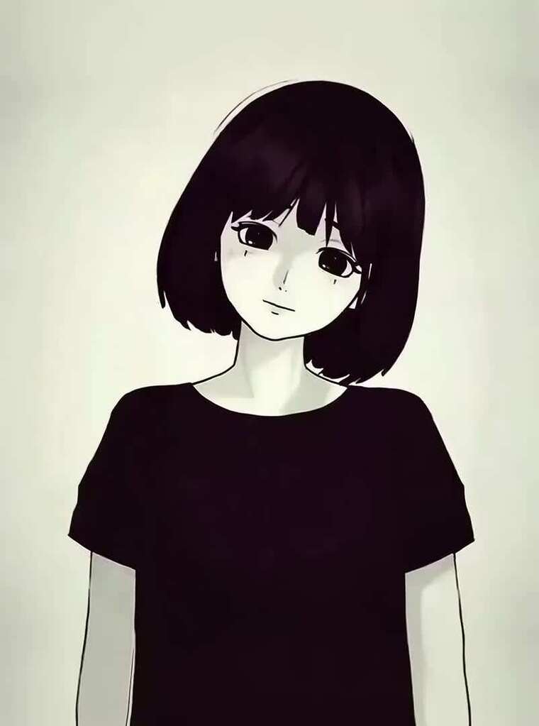 短发动漫女孩形象素材