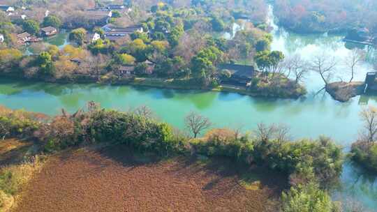 杭州西湖区西溪湿地景区风景视频素材