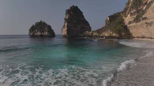 HDR印尼佩尼达岛钻石海滩岛屿风光视频素材模板下载