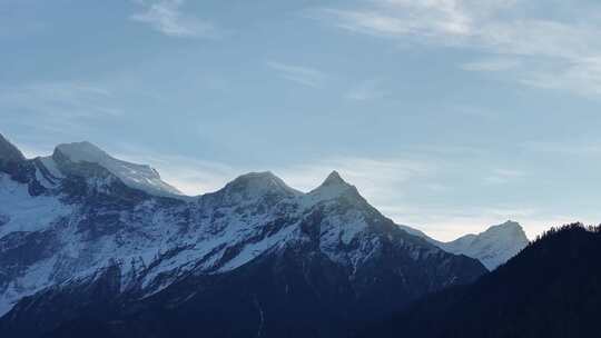 西藏雪山寺庙湖泊航拍特写