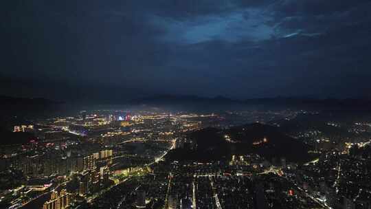 温州世茂大厦夜景航拍