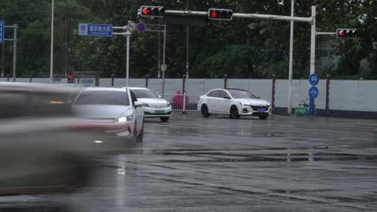 雨天 下雨 城市风光 写意 台风 雨中景色