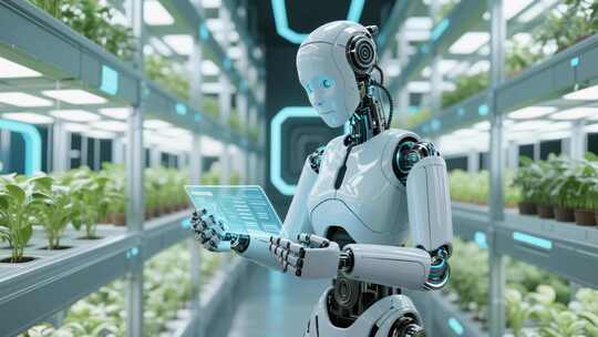 机器人在温室操控平板画面