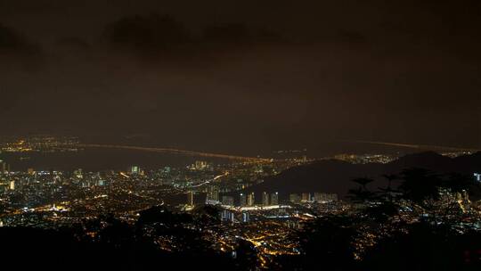 大城市的夜景