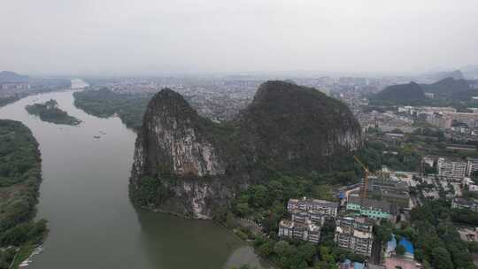 广西桂林南溪山4A景区航拍