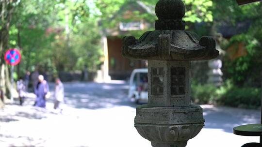 天台山国清寺禅院建筑视频