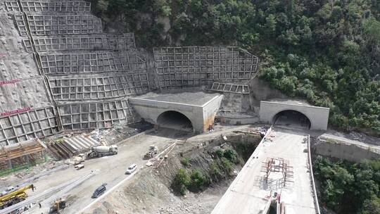 金沙江大桥高速路工程建筑修路建桥隧道