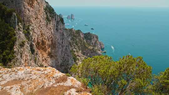 海岸，崎岖的山顶，海岸，悬崖