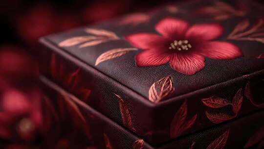 精致花纹礼品盒细节展示