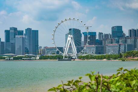 前海湾摩天轮游玩旅游健康生活宣传片